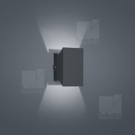 Helestra FREE  Wandleuchte Aluminium graphit