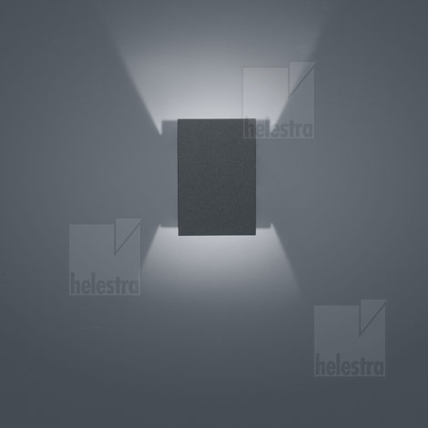 Helestra FREE  Wandleuchte Aluminium graphit