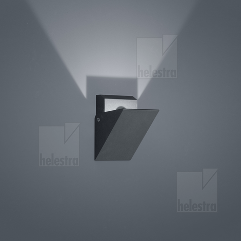 Helestra FREE  Wandleuchte Aluminium graphit
