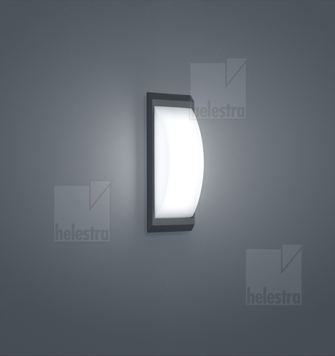 Helestra KAPO  Wandleuchte Aluminium graphit