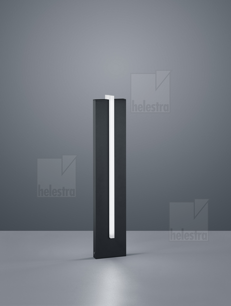 Helestra OKI  Pollerleuchte Aluminium graphit