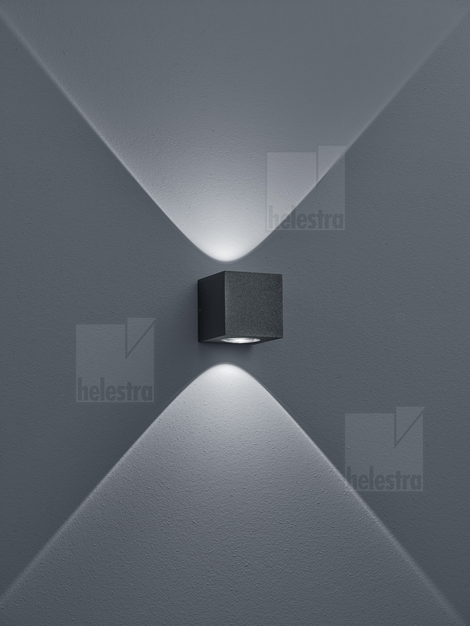 Helestra PEKA  Wandleuchte Aluminium-Guss graphit