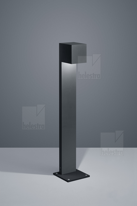 Helestra SIRI44  Pollerleuchte Aluminium graphit