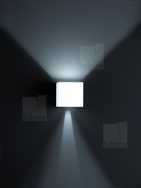 Helestra SIRI44  Wandleuchte Aluminium mattweiß