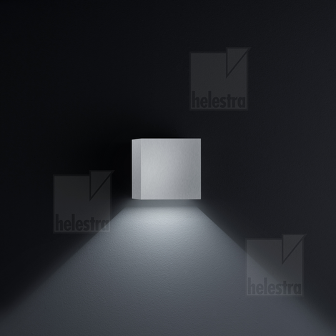 Helestra SIRI44  Wandleuchte Aluminium mattnickel
