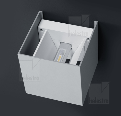 Helestra SIRI44-L  Wandleuchte Aluminium mattweiß