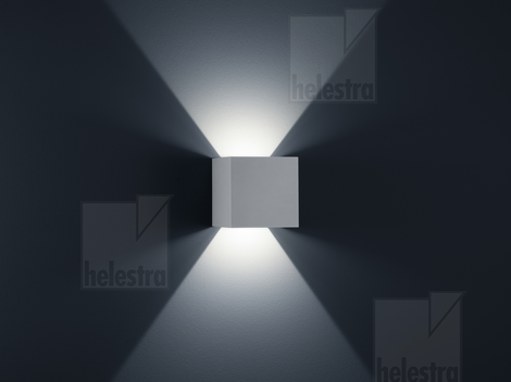 Helestra SIRI44-L  Wandleuchte Aluminium silbergrau