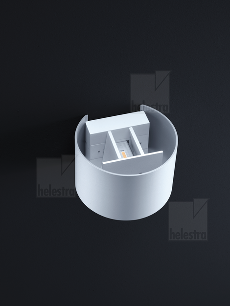 Helestra SIRI44-R  Wandleuchte Aluminium mattweiß