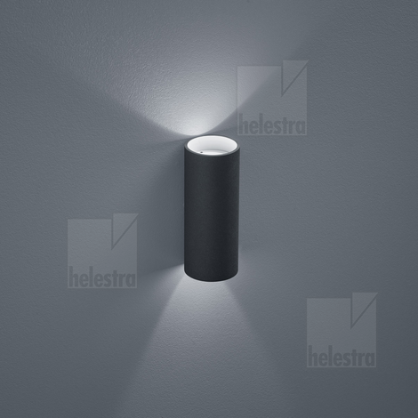 Helestra SWIFT  Wandleuchte Aluminium graphit