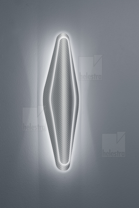 Helestra PLY  Wandleuchte  carbon silber