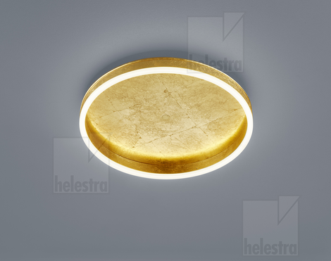 Helestra SONA  Deckenleuchte Stahl blattgold