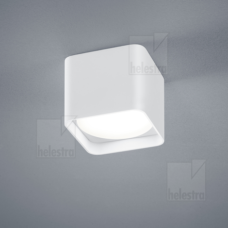 Helestra DORA  Deckenleuchte Aluminium mattweiß