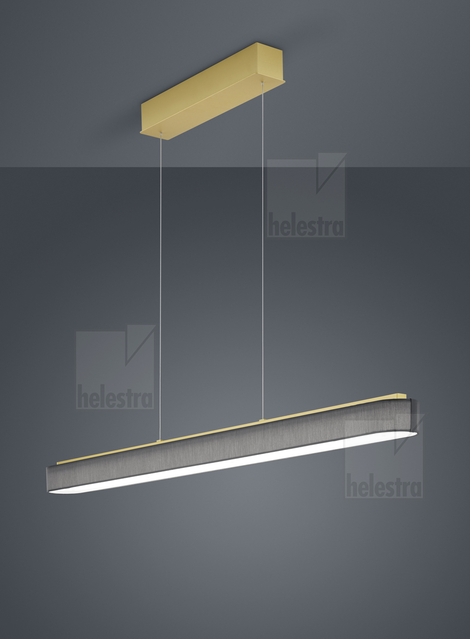 Helestra BOKI  Pendelleuchte Aluminium mattmessing