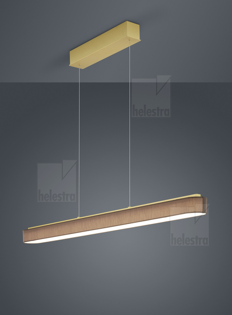 Helestra BOKI  Pendelleuchte Aluminium mattmessing