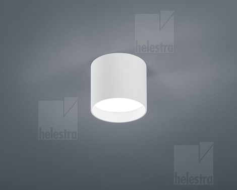 Helestra DORA  Deckenleuchte Aluminium mattweiß