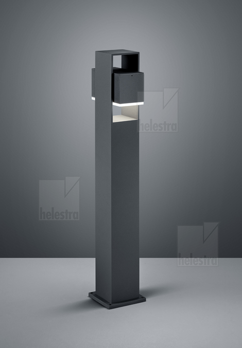Helestra ISY  Pollerleuchte Aluminium graphit