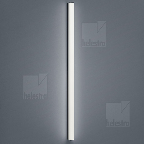 Helestra LADO Wand-/Deckenleuchte Aluminium mattschwarz