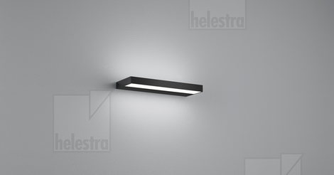 Helestra SLATE  Wandleuchte Aluminium mattschwarz