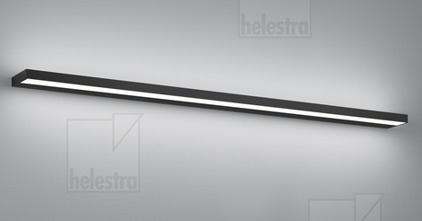 Helestra SLATE  Wandleuchte Aluminium mattschwarz