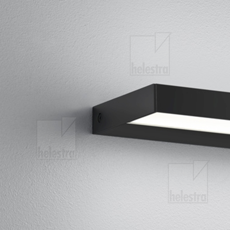 Helestra SLATE  Wandleuchte Aluminium mattschwarz