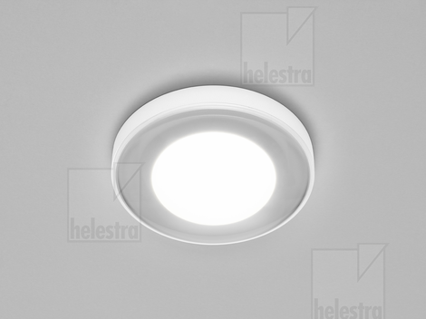 Helestra LUG  Decken-Einbauleuchte Aluminium mattweiß