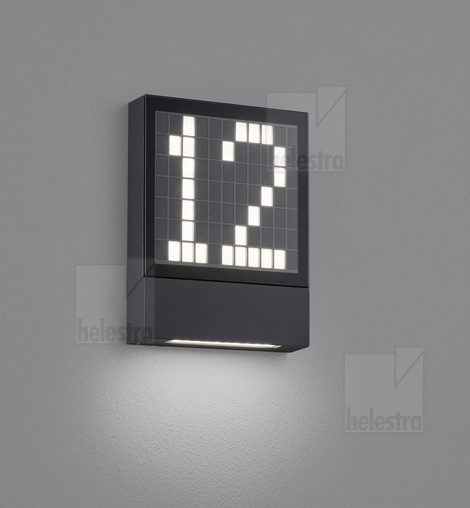 Helestra DIAL  Wandleuchte Aluminium graphit