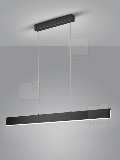 Helestra NEX  Pendelleuchte Aluminium mattschwarz