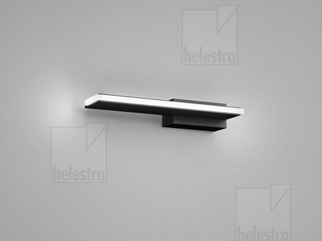 Helestra NEX  Wandleuchte Aluminium mattschwarz