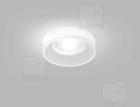 Helestra IVA  Decken-Einbauleuchte Aluminium weiß