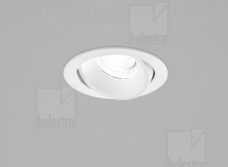 Helestra SID  Decken-Einbauleuchte Aluminium mattweiß