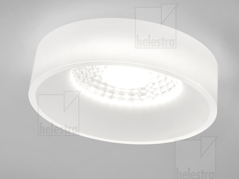 Helestra IVA  Decken-Einbauleuchte Aluminium weiß