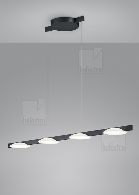Helestra POLE  Pendelleuchte Aluminium mattschwarz