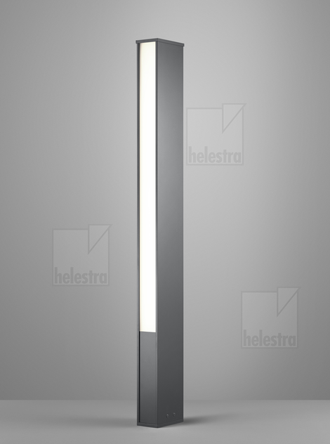 Helestra TENDO  Pollerleuchte Aluminium graphit