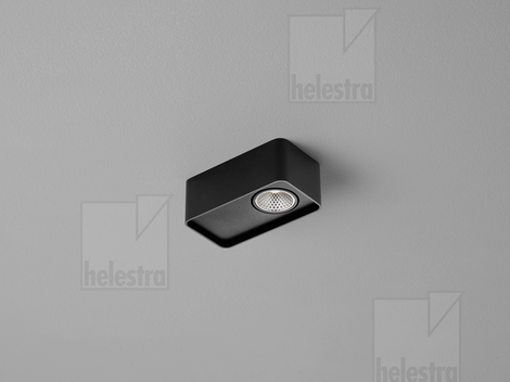 Helestra CAS  Deckenleuchte Aluminium mattschwarz