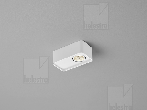 Helestra CAS  Deckenleuchte Aluminium mattweiß