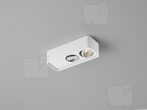 Helestra CAS  Deckenleuchte Aluminium mattweiß