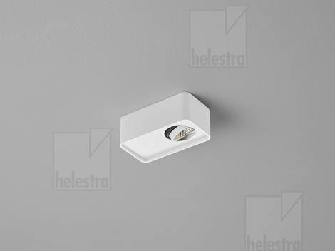 Helestra CAS  Deckenleuchte Aluminium mattweiß