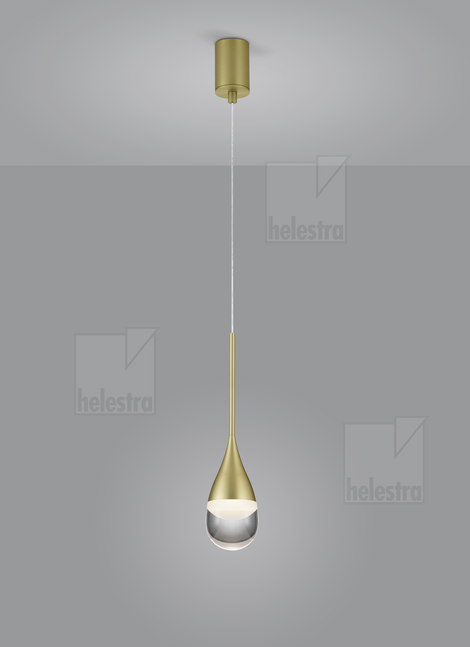 Helestra DEEP  Pendelleuchte Aluminium mattgold