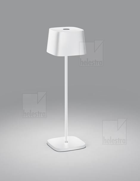 Helestra KORI  Tischleuchte Aluminium mattweiß
