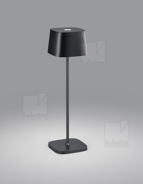 Helestra KORI  Tischleuchte Aluminium mattschwarz