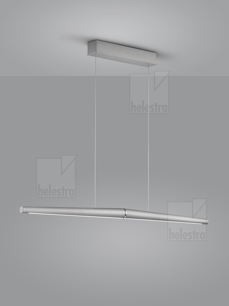 Helestra MOEWE  Pendelleuchte Aluminium mattnickel - chrom