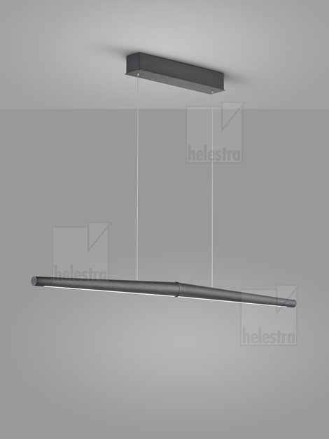Helestra MOEWE  Pendelleuchte Aluminium mattschwarz
