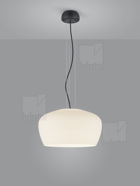 Helestra VEDA  Pendelleuchte Aluminium mattschwarz