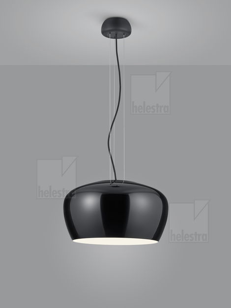 Helestra VEDA  Pendelleuchte Aluminium mattschwarz