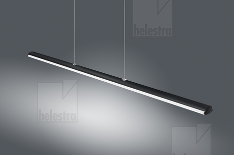Helestra VENTA  Pendelleuchte Aluminium mattschwarz - chrom