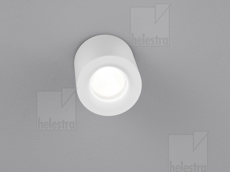 Helestra NOG  Deckenleuchte Aluminium-Guss mattweiß