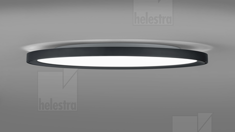 Helestra LICA  Deckenleuchte Aluminium mattschwarz