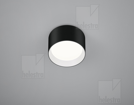 Helestra ENIO  Deckenleuchte Aluminium schwarz - weiß