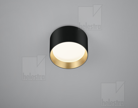Helestra ENIO  Deckenleuchte Aluminium schwarz - gold