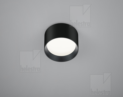 Helestra ENIO  Deckenleuchte Aluminium schwarz - schwarz